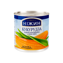 Кукурудза цукрова консервована Ніжин 340г