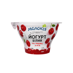 Йогурт "білий на подушці з ягід "Вишня" 5,7% 140г