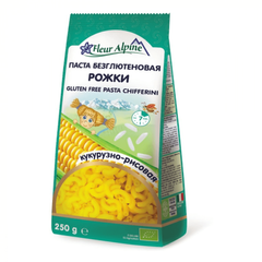 Безглютенові кукурудзяно-рисові макарони Ріжки 250г
