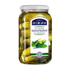 Огірки консервовані по-ніжинськи Ніжин 920г