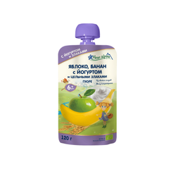 Fleur Alpine органічне фруктове пюре яблуко, банан, з йогуртом 120 г
