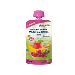 Fleur Alpine органічне фруктово-овочеве пюре яблуко, банан, малигна і кіноа 120г