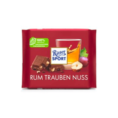 Шоколад Ritter Sport Фундук та ром 100г