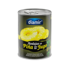 Ананас кільцями у власному соку Diamir 565гр