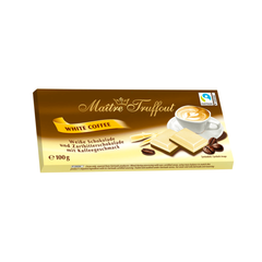 Шоколад білий кавовий Maitre Truffout's 100г