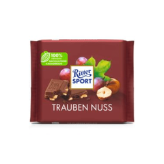 Шоколад Ritter Sport Фундук та родзинки 100г