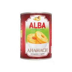 Ананаси ALBA FOOD Кільцями в сиропі 580мл