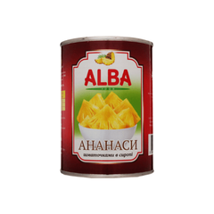 Ананаси ALBA FOOD Шматочками в сиропі 580мл