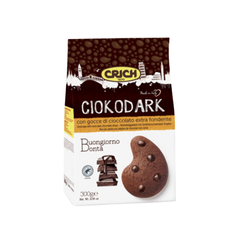 Печиво Чокодарк з шоколадними дропсами Crich 300г