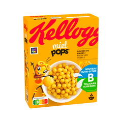 Сухий сніданок Kellogg's Miel Pops кукурудзяені медові кульки 330г
